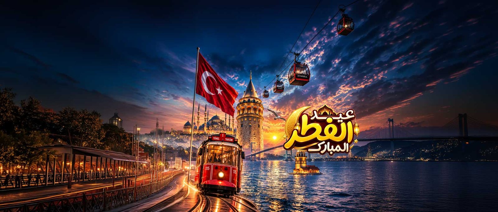 إسطنبول عيد الفطر المبارك ( مع 5 جولات مجانية )