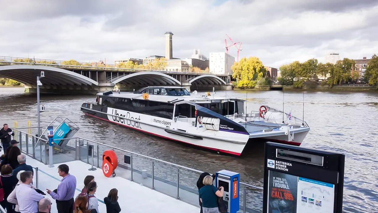 Uber Boat by Thames (Return & return)