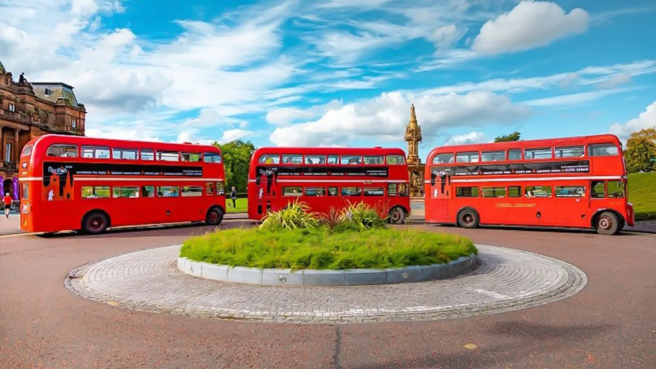 Vintage bus tour with tea