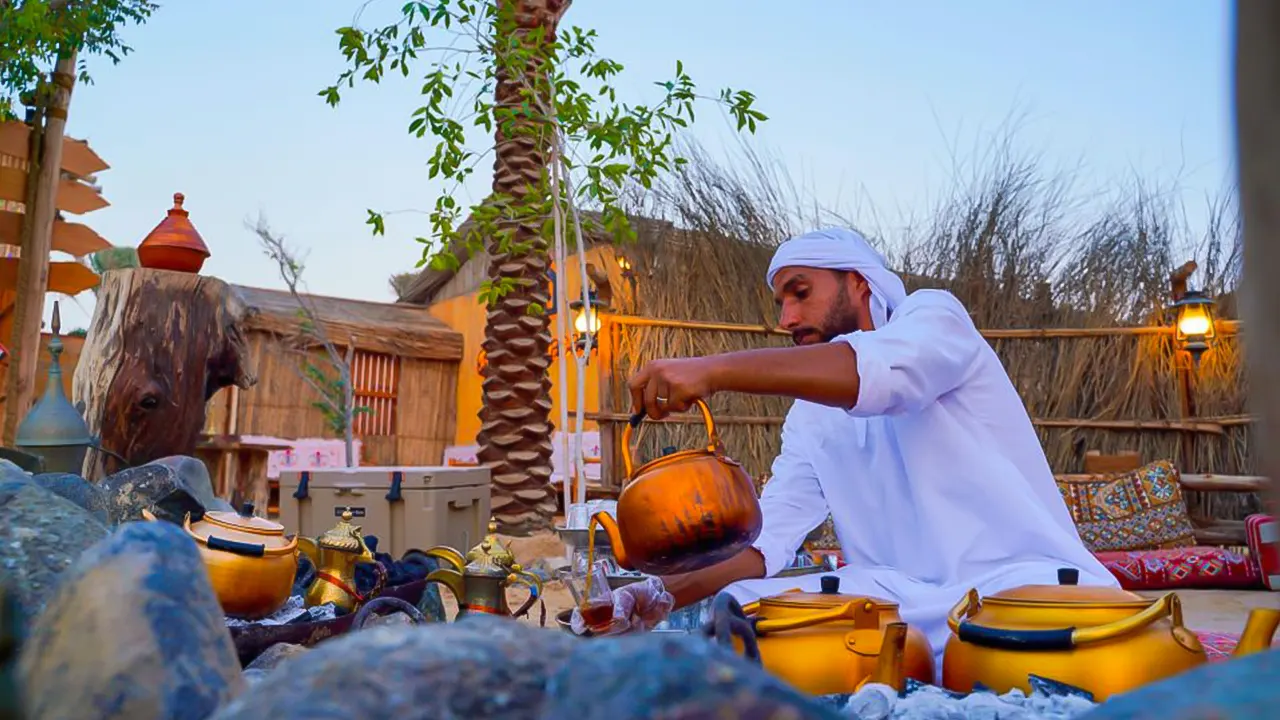 Desert safari, beach buggy, camel and tent camp