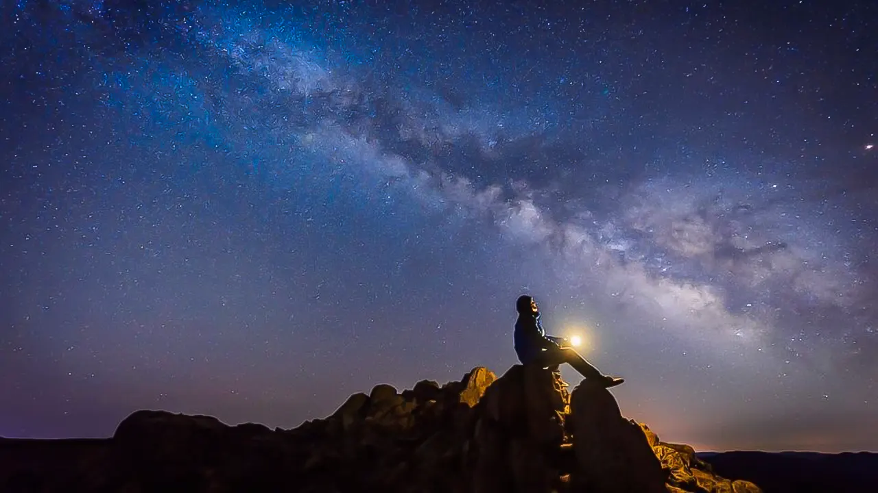 Stargazing in the desert grill