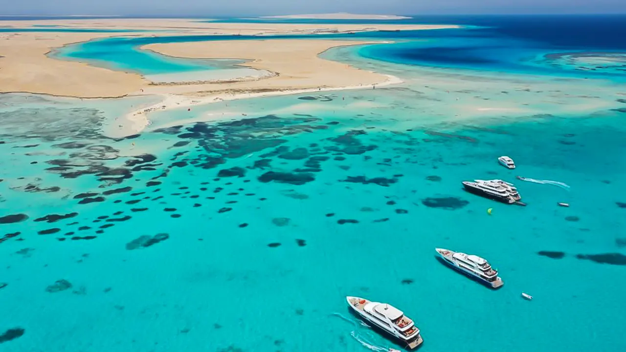 Giftun island with snorkeling and a lunch buffet