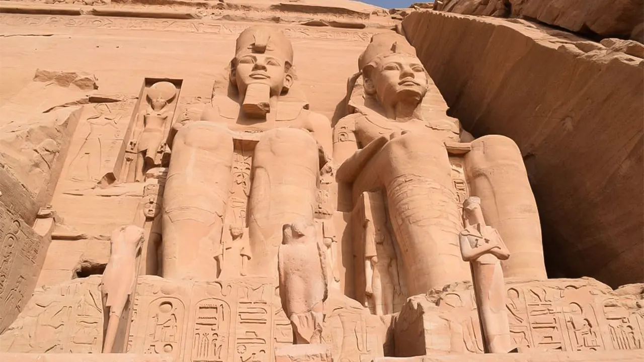 Abu Simbel Temple with transitions