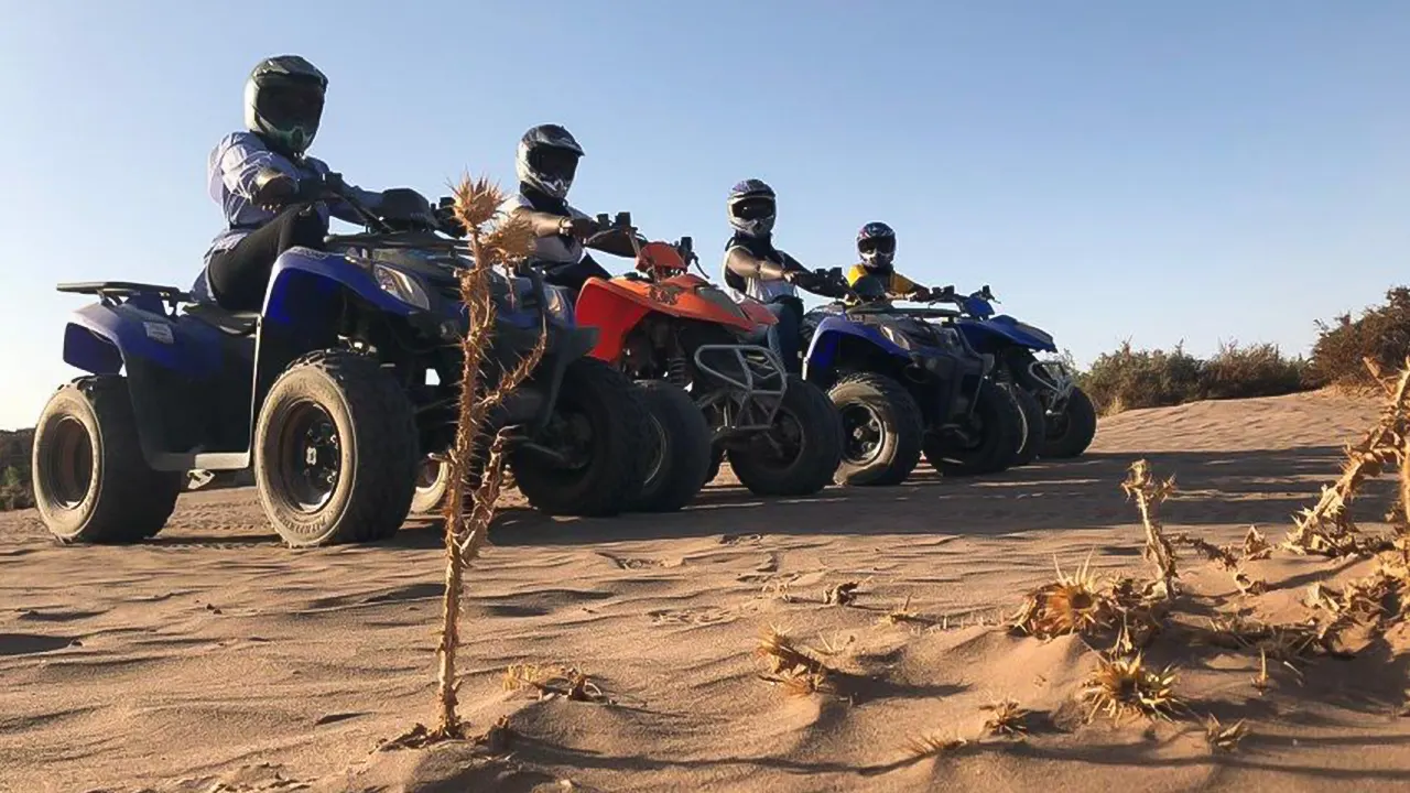 See the sunset and quad bike tour with tea