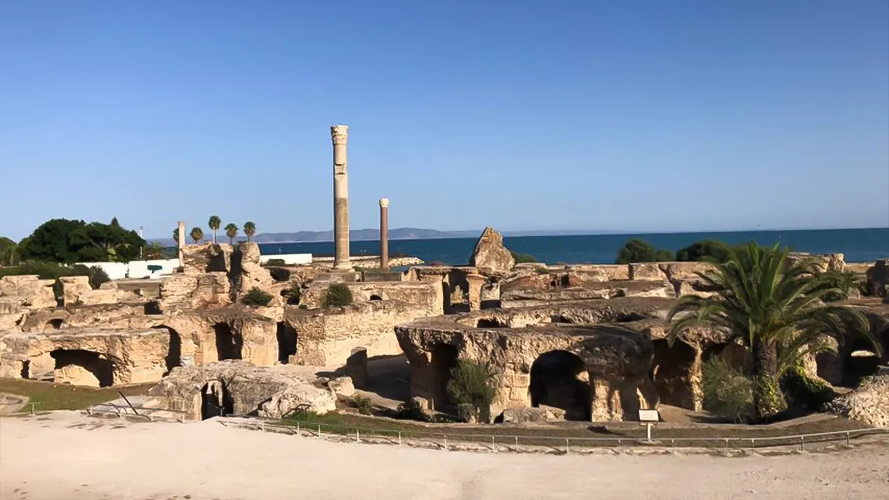 Guided bike tour of archaeological sites