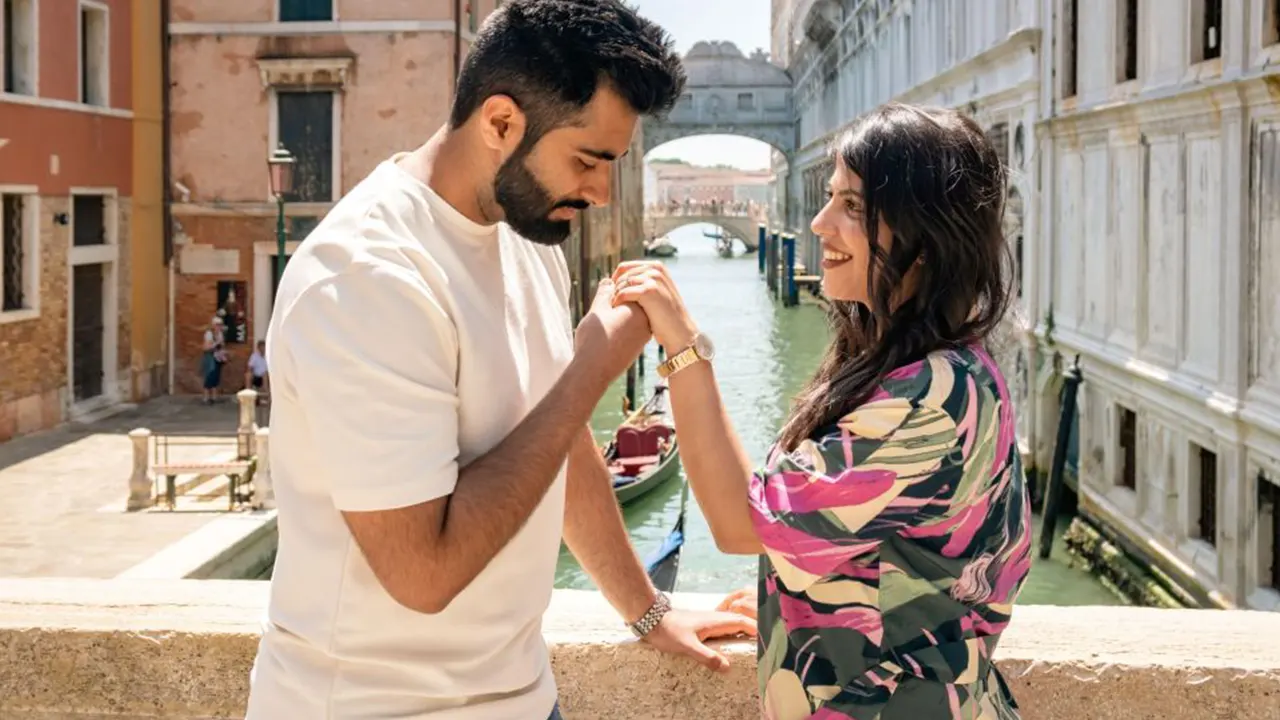 Photo shoot in Piazza San Marco