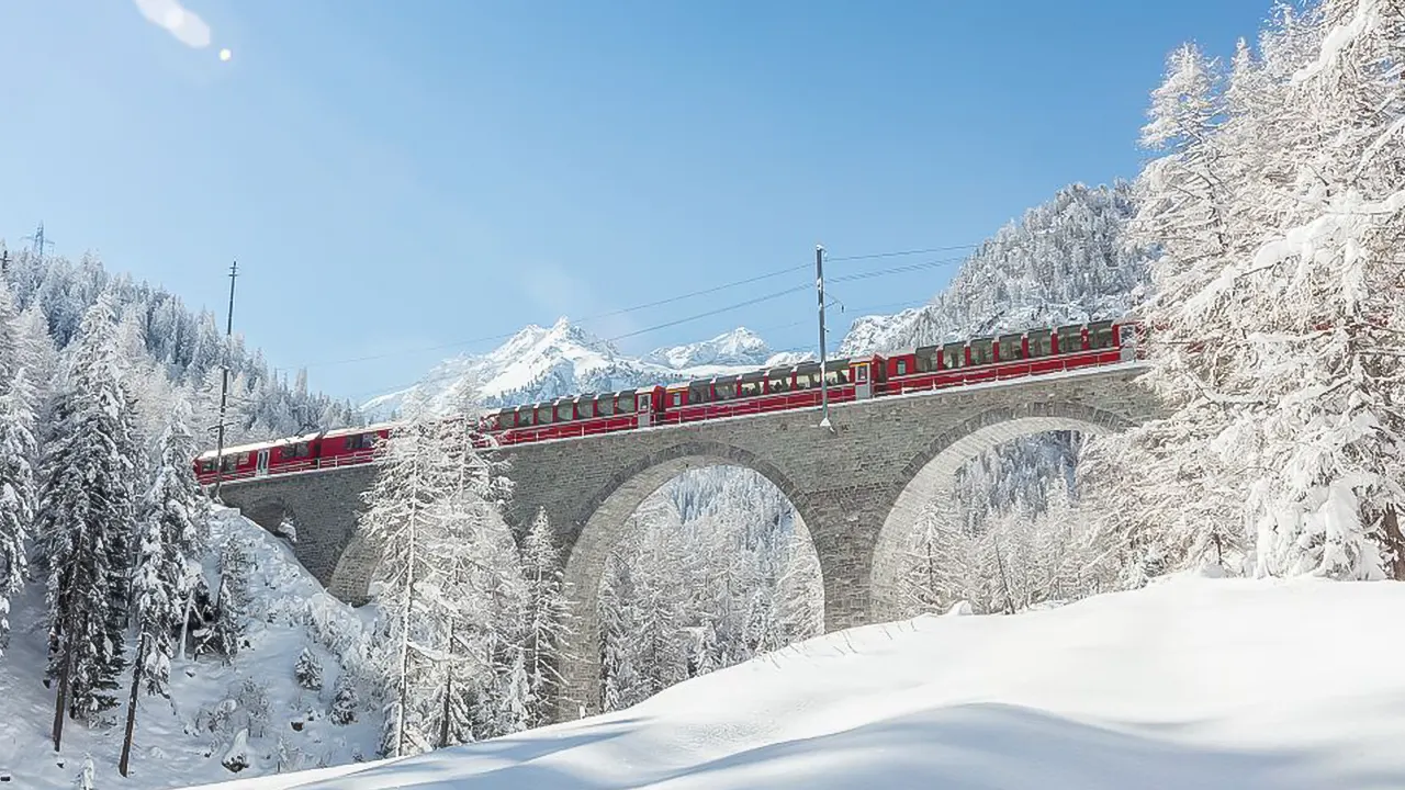 St. Moritz with Bernina Express flight