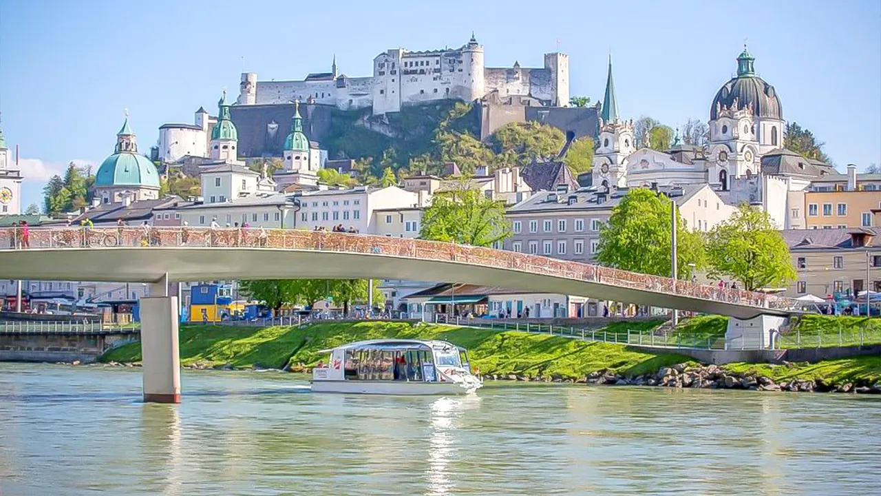 Boat Ride to Hellbrunn and Palace Visit